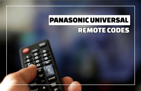 How to Set a Panasonic Remote Code .